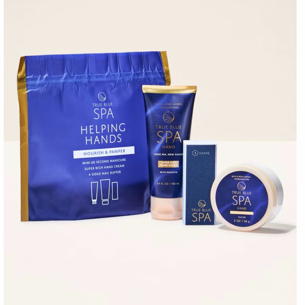 NIB True Blue Spa Hand Care Set